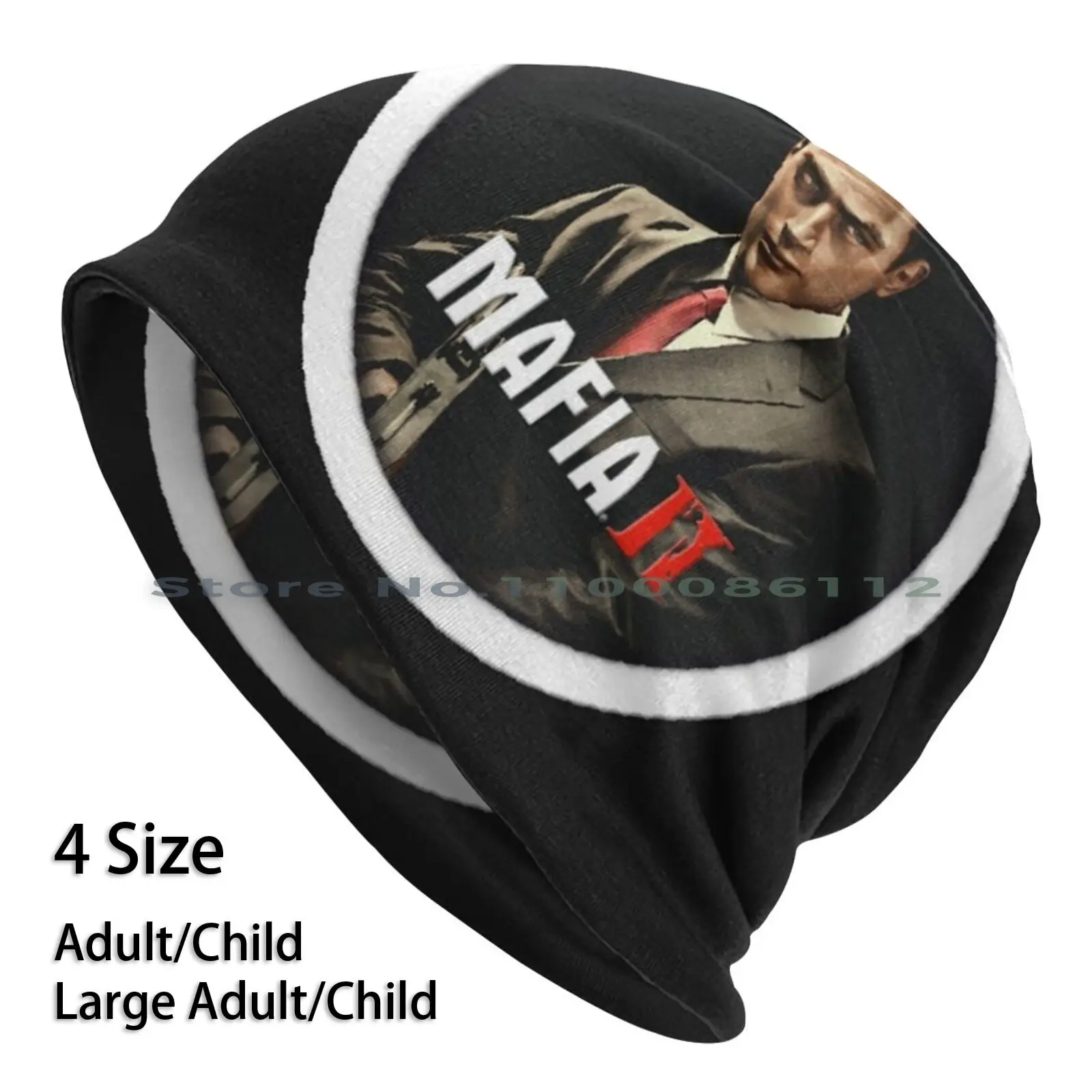 

Вязаная Шапка-бини в стиле «Мафия Ii», 716