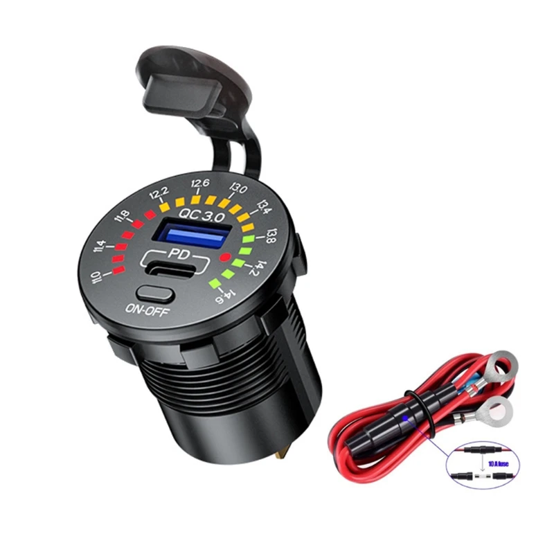 12V Dual USB Автомобильное зарядное устройство розетки Панель зарядных порта для