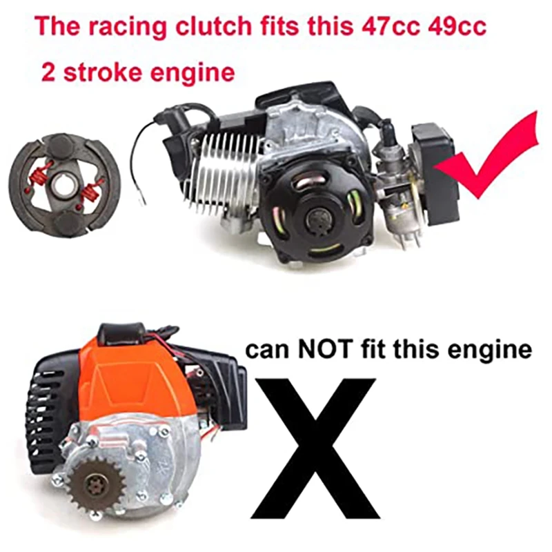 

High 44-6 Performance Clutch Mini Motorcycle Motor Two Stroke Pocket Dirt Pit Bike ATV Quad Buggy 49Cc Parts