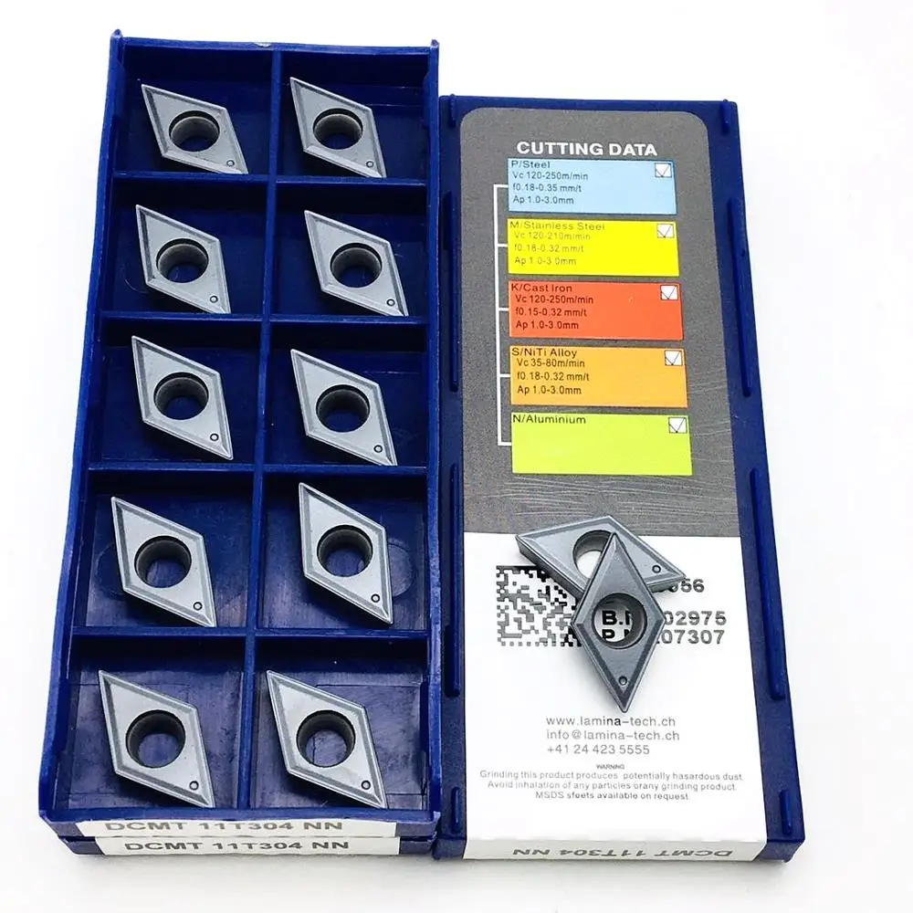 

DCMT11T304 NN LT10 Carbide Insert Lathe Parts Tool DCMT 11T304 Turning Insert