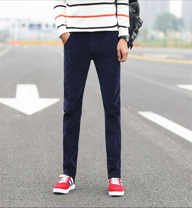 

High Quality New Autumn and Winter 2020 Male Business Men's Trousers Straight Corduroy Corduroy Pants Breathable Casual Pants