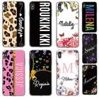 Чехлы для LG Velvet 2 pro Stylo 6 7 4 5 G8X G8s ThinQ V60 K40s K50s K51s K41s из мягкого ТПУ с индивидуальным именем