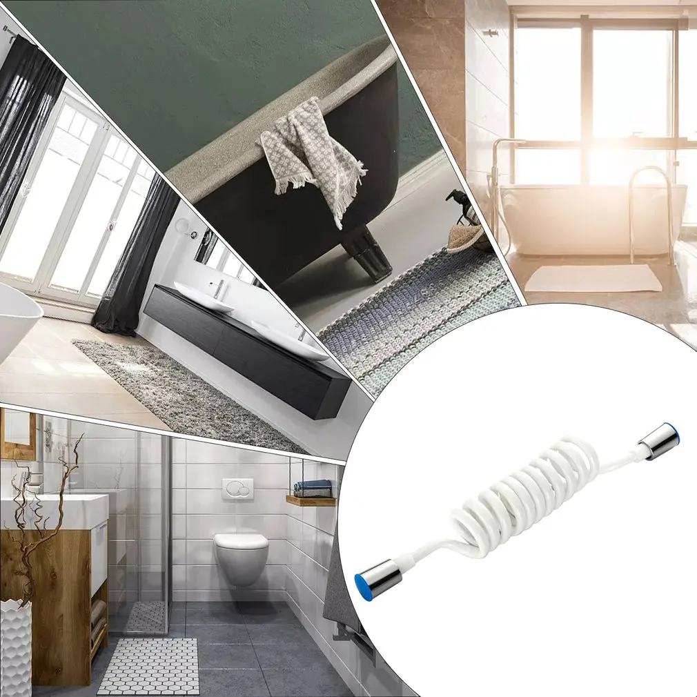 

Hot High Quality Spring Shower Hose Toilet Bidet Sprayer Telephone Line Plumbing Hose Bathroom Accessories Water Nozzles
