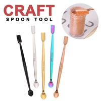 two uniquely shaped spoon heads craft spoon perfect for work with glitter embossing powders sequins diy projects tools new 2021