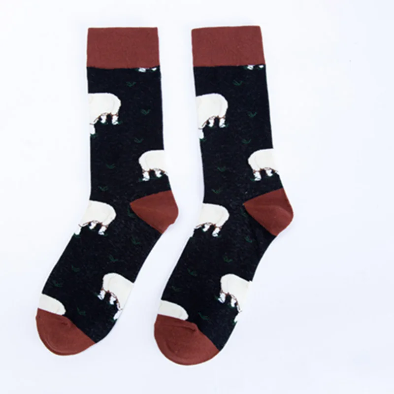 

Men Business Wedding Happy Funny Socks Art Harajuku Street Hip Hop Socks Unisex Animal Divertidos Skateboard Creative Calcetines