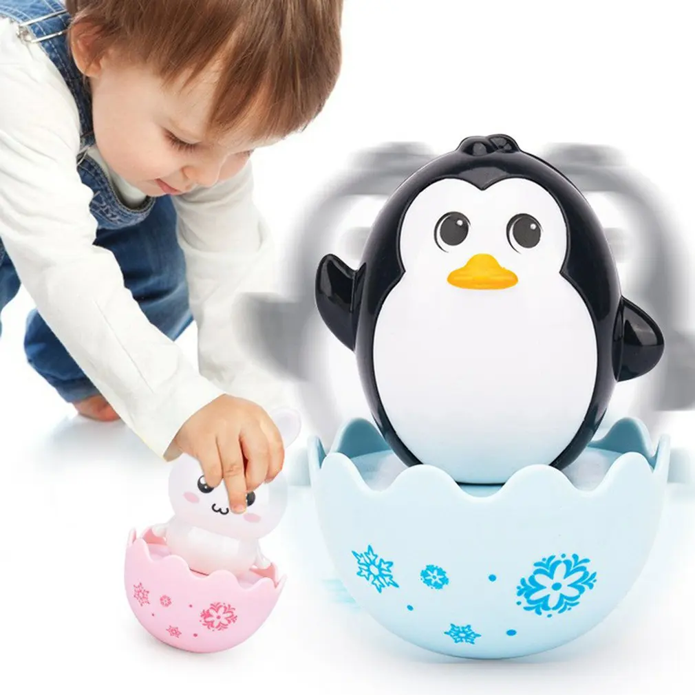

Infant Newborn Toys Nodding Tumbler Toys For Kid Ring Bell Cute Roly-poly Educational Rattle Infant Development Toys