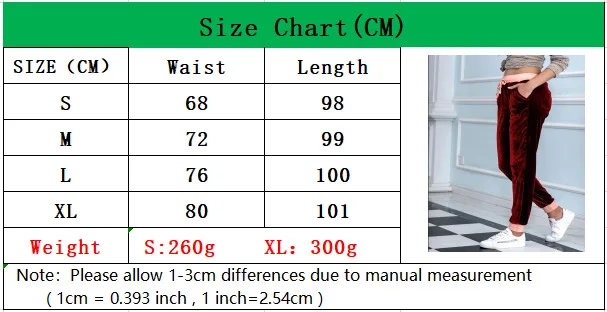 

WEPBEL Spring Autumn Solid Color Velvet Mid-Waist Pants Women's Elastic Waist Drawstring Harlan Stitching Sports Pants