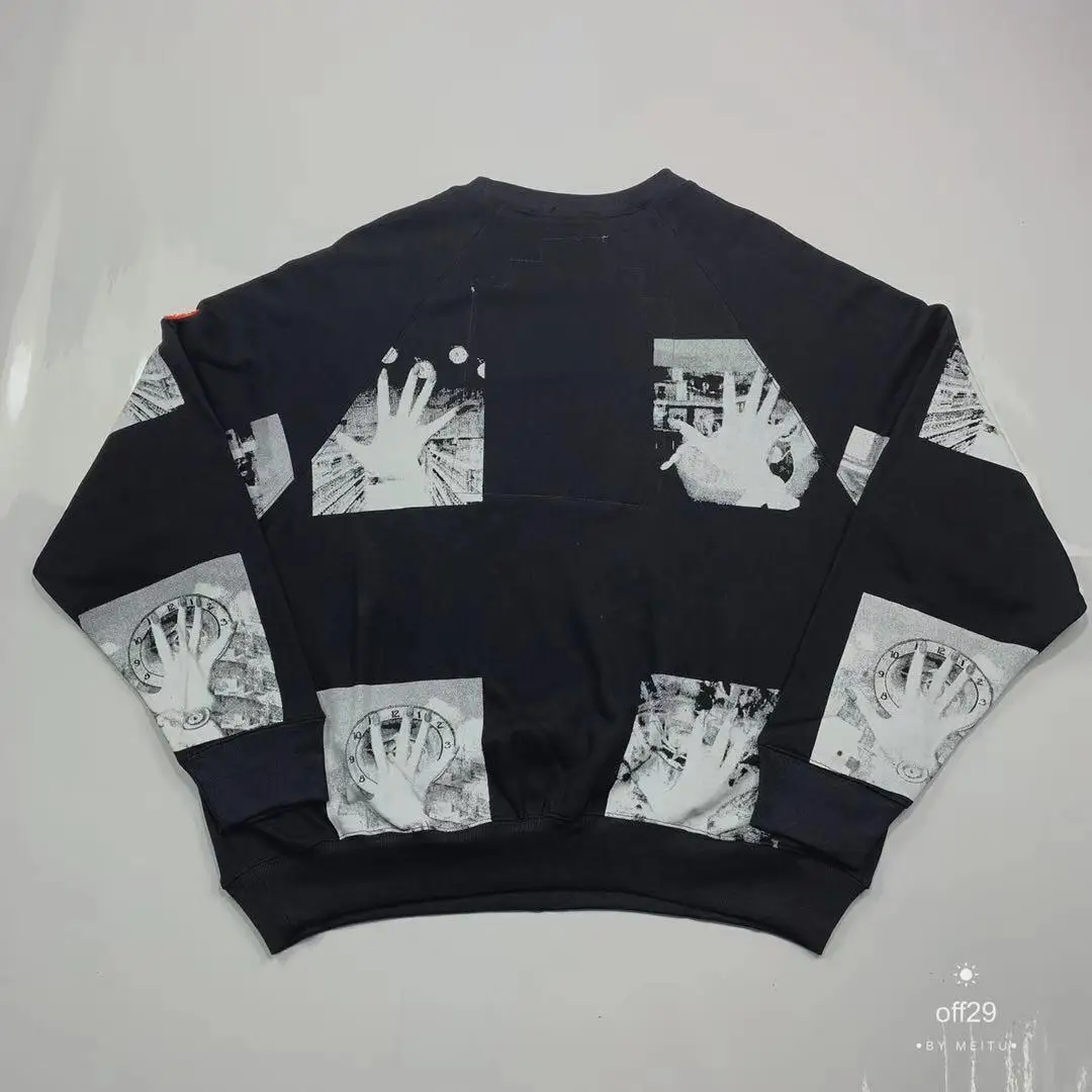1black 19ss толстовки с капюшоном для мужчин и женщин, высокое качество, толстовки с капюшоном, пуловер, уличная одежда в стиле хип-хоп, Kanye West, пальто с капюшоном - Цвет: 1black