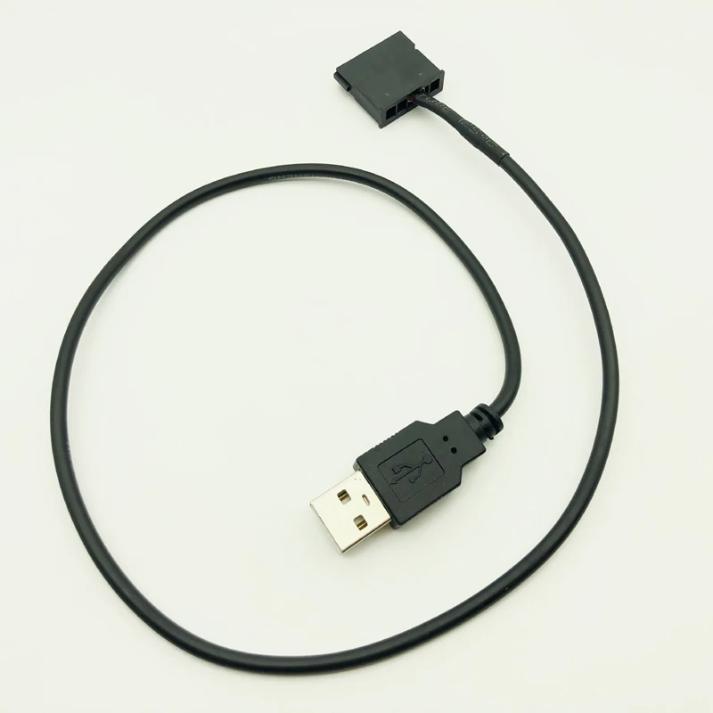 Адаптер питания SATA USB 5 В штекер на 15 контактов разъем черный 50 см|Компьютерные
