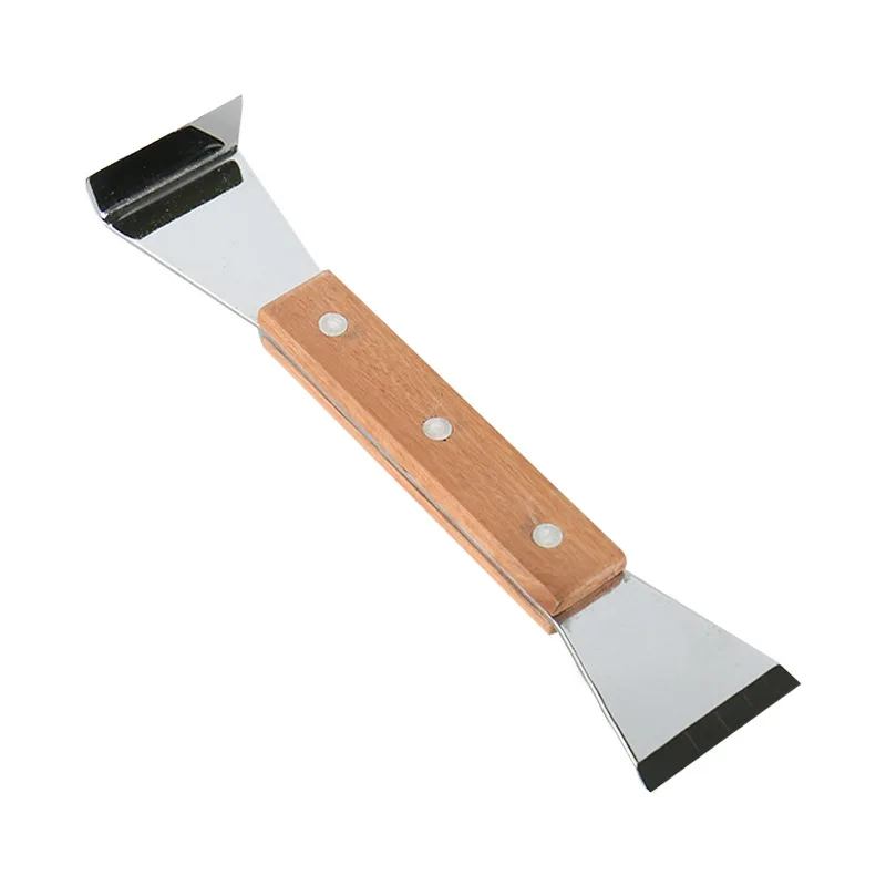 Медовый резак утолщенный скребок из нержавеющей стали с деревянной ручкой