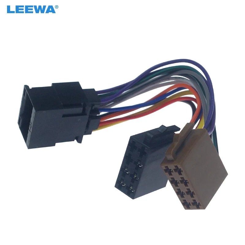 LEEWA 10 компл. Автомобильный стерео радио конверсионный переходник для Chery Chevrolet 16PIN