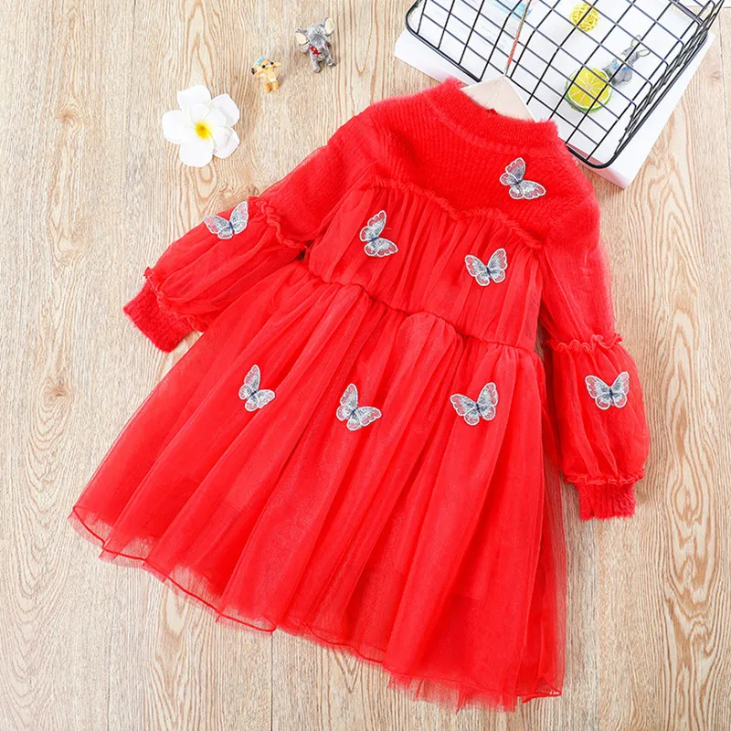 

Весна 2020, платье для девочек, детская одежда, детские платья для девочек Вечерние вечернее платье, вязаный свитер, платье для маленьких дево...