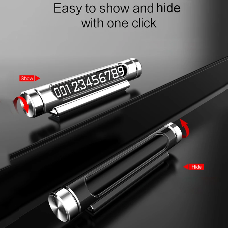 Licheers карта автомобильной временной парковки ABS телефон лампа для ночного