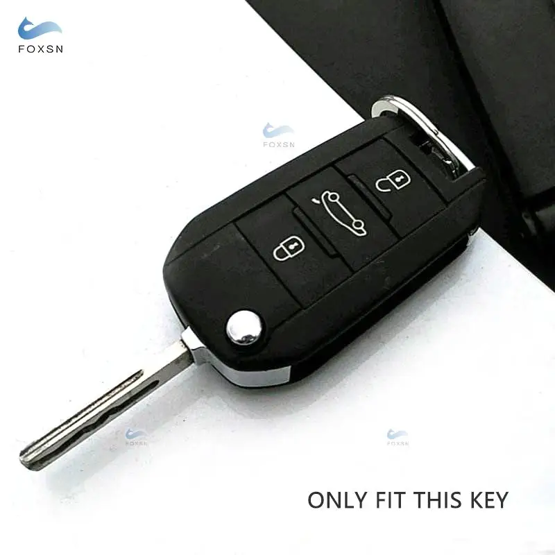 Для Peugeot 3008 208 308 508 408 2008 307 4008 силиконовый автомобильный чехол с 3 кнопками |