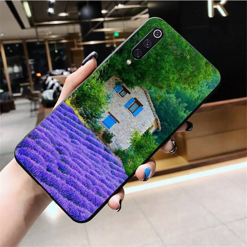 Простой мягкий чехол для телефона с фиолетовыми цветами лаванды Huawei Honor 30 20 10 9 8 8x