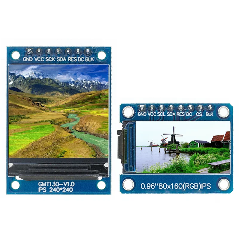 TFT дисплей 0 96/1 3 1 44 дюймов IPS 7P SPI HD 65K полноцветный ЖК модуль ST7735 Привод IC 80*160 (не OLED)