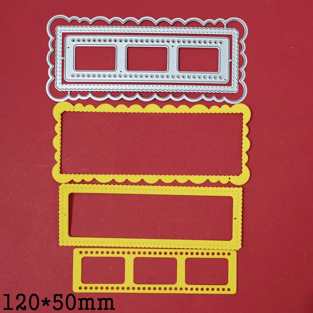Basic Border Metal Cutting Dies 2021 New craft Scrapbooking Frame cuts stencil emboss paper card making template | Дом и сад