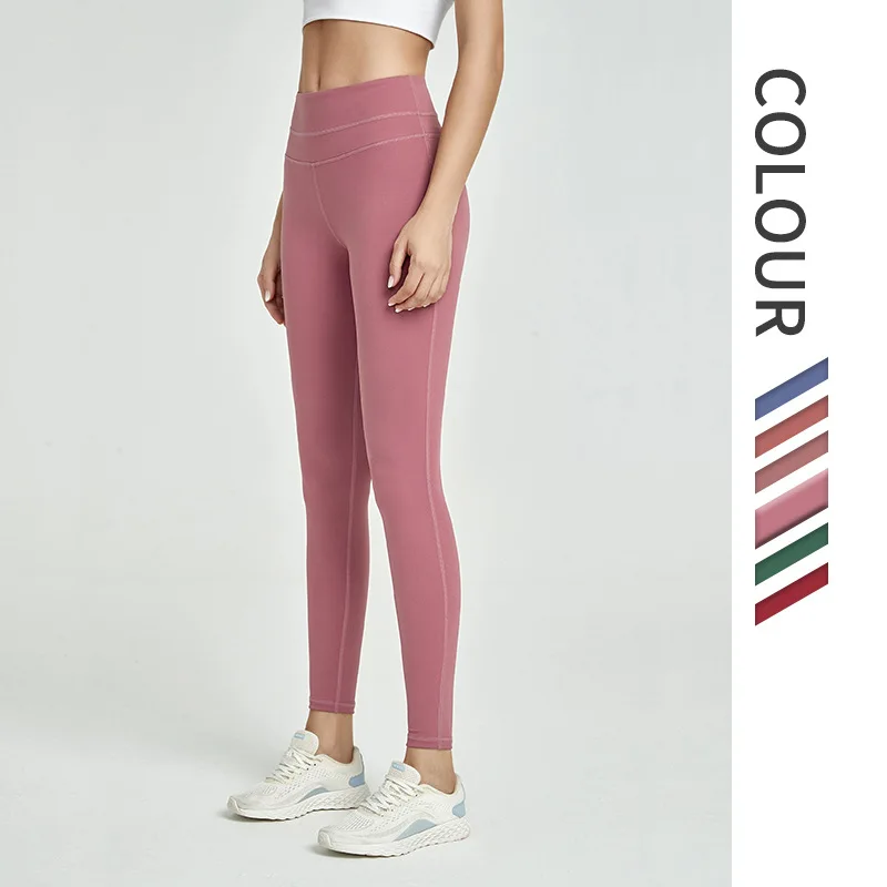 Oyoo высокие эластичные зеленые спортивные Леггинсы для кожи с высокой талией