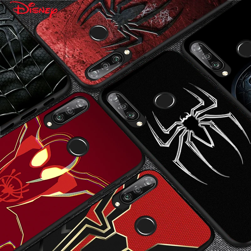 ТПУ силиконовый чехол с логотипом Человека-паука для Huawei P40 P30 P20 Pro P10 P9 P8 Lite E Plus 2019