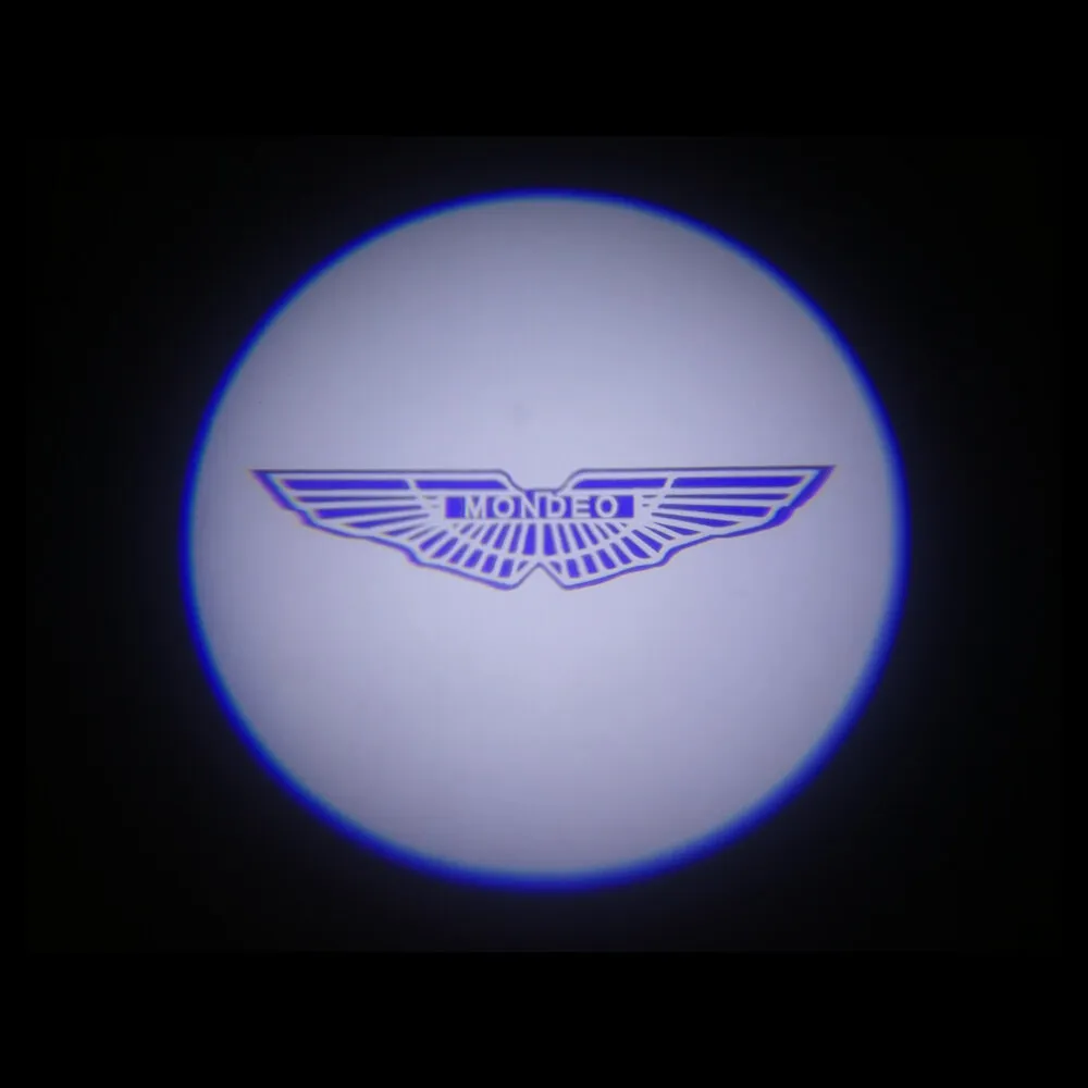 Mondeo logo QCDIN для FORD светодиодный светильник-лужа с логотипом, зеркало заднего вида, светильник-проектор для F150 aurus Mondeo Explorer Edge FUSION Expedition FLEX - Испускаемый цвет: Mondeo logo