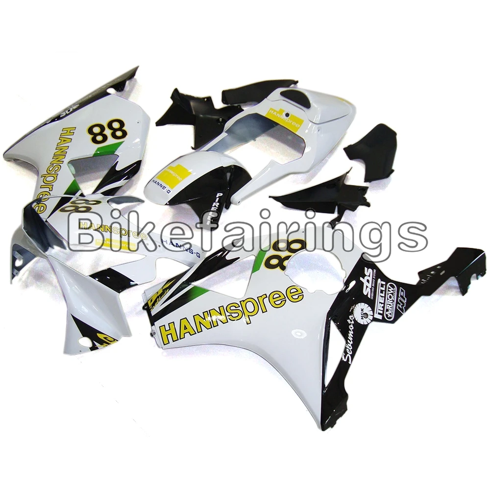 Обтекатели для мотоциклов Honda CBR900RR 954 CBR954RR 2002 2003 белые и черные Lowers с желтыми