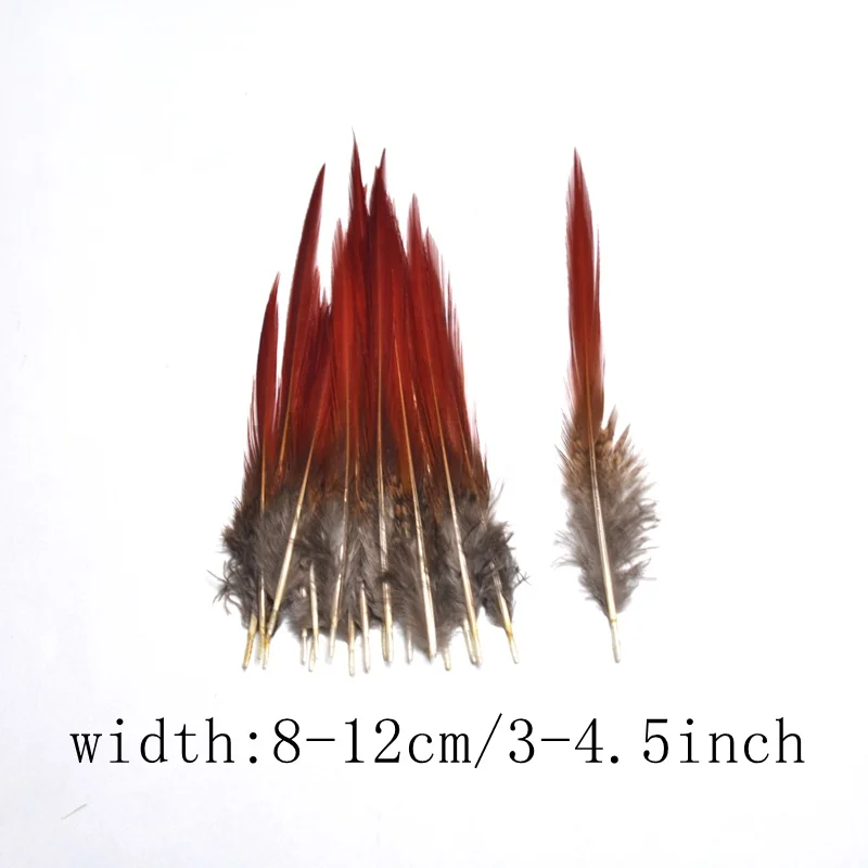 6 to 8-12cm Перья фазана из натурального страуса для рукоделия, перья павлина для изготовления ювелирных изделий, вечерние украшения для дома - Цвет: 6 to 8-12cm