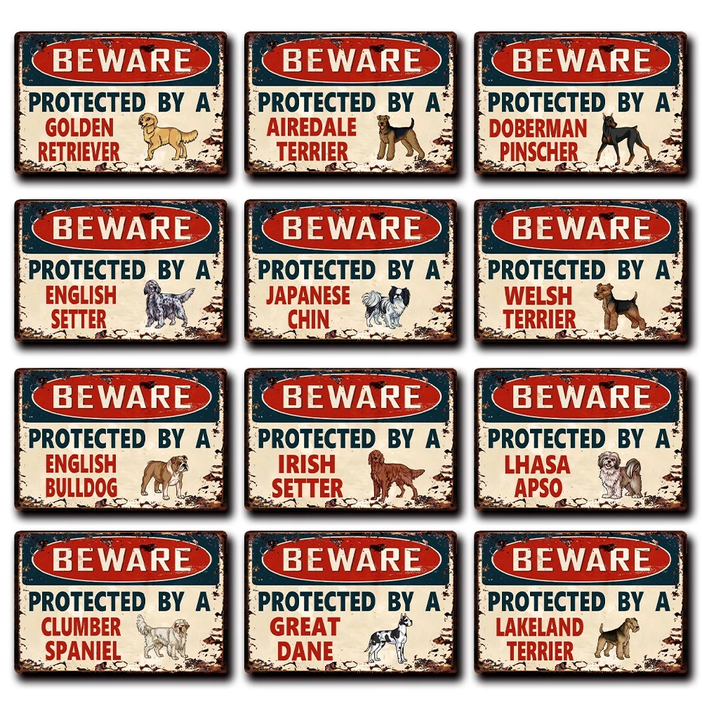 [Kelly66] собачий Остерегайтесь защищенный бигль бассейji коккаду металлический знак