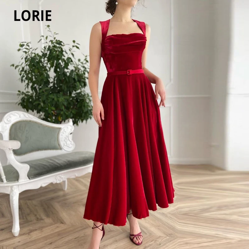 فساتين حفلات قصيرة من Lorie على شكل قلب من المخمل على شكل حرف A طول الشاي الأحمر فستان حفلات زفاف عربي لحفلات التخرج 2021 Reviews 2104 Item Arnob1005 Ar Nobon Site