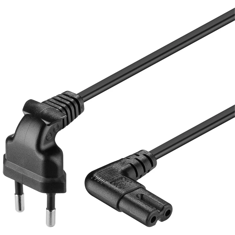 3 м прямоугольный кабель питания 90 градусов для samsung philips sony LED TV|angle power cable|euro cablepower