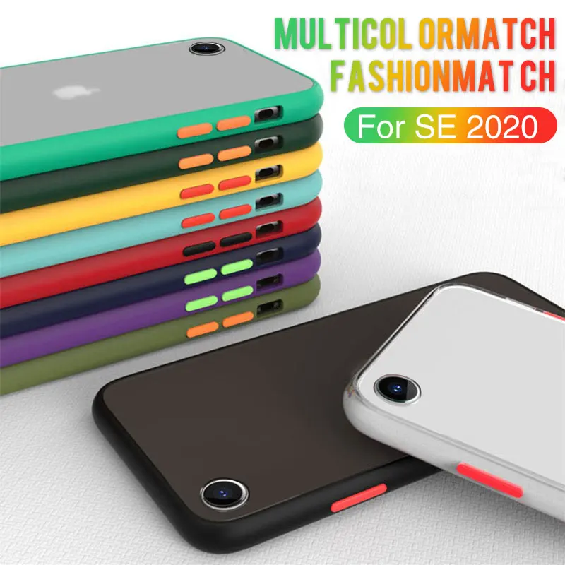 Противоударный защитный чехол для телефона iPhone SE 2020 11 Pro Xs Max XR X 7 8 6S Plus мягкая