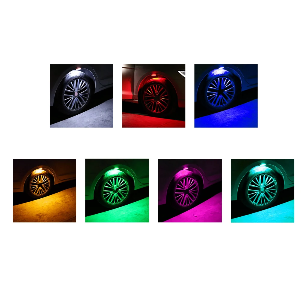 

DC12V-24V Multi Color Light Car Fender Wheel Eyebrow LED Lights Atmosphere Light Tire Lights
