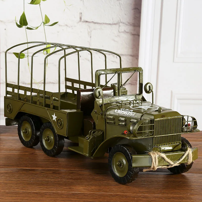 Ретро старинная мебель креативные металлические поделки военные транспортные