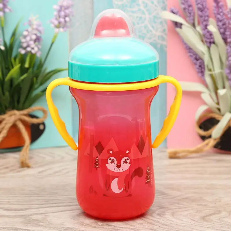 300ML Прекрасный пластиковый мультфильм Молоко Кофе чашка дети мультфильм Стиральная чашка держатель для зубной щетки PP ванная комната краску кружка - Цвет: 300ML