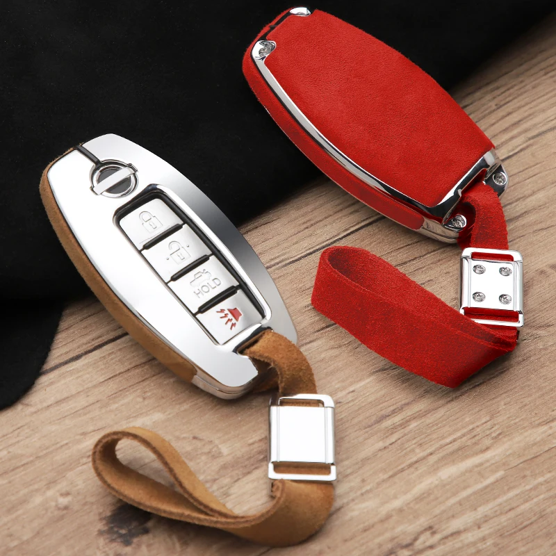 

Fur Zinc Alloy Car Key Cover Case Shell Protection For Nissan Qashqai J10 J11 X-Trail t31 t32 juke Note Auto Covers Keychain