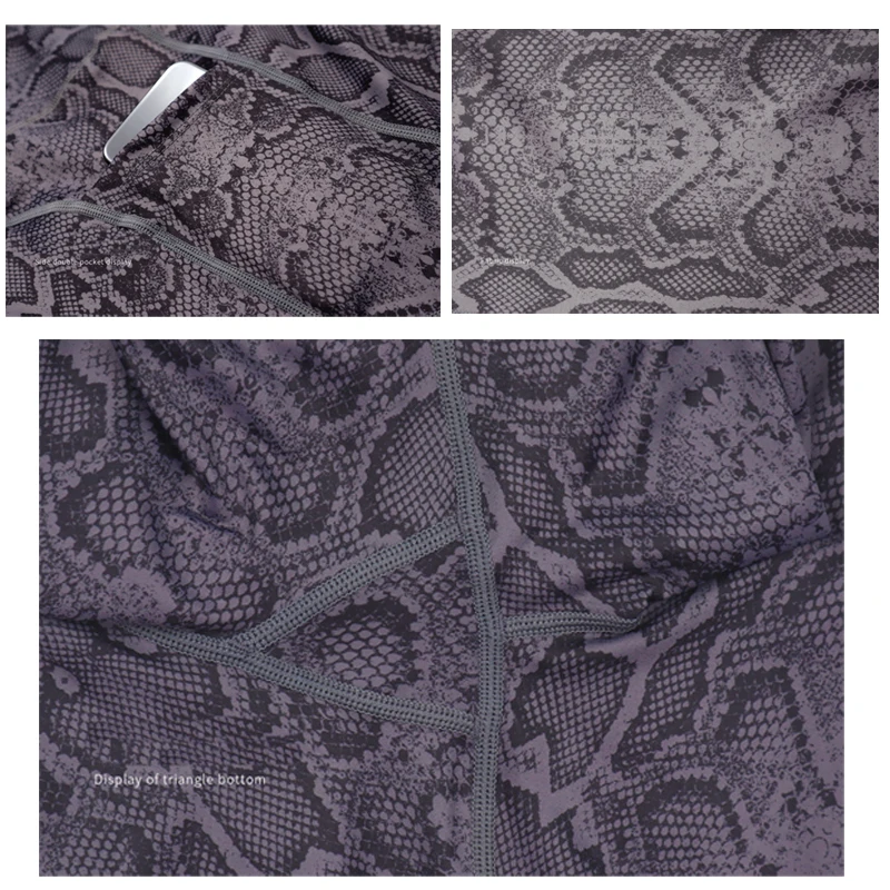 

New Printed Sports Yoga Shorts Female High Waist Tummy Snake Leopard Camouflage Print Sports Pants Fitness Shorts