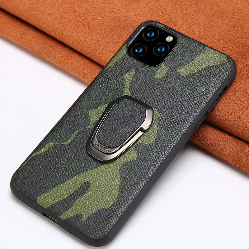 Оригинальный Камуфляжный кожаный чехол для iPhone 11 Pro Max 12 Mini X XS XR 6 6s 7 8 Plus SE 2020