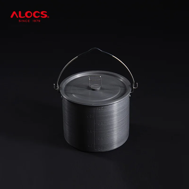Наружные подвесные кастрюли Alocs для приготовления пищи на 4-10 человек | Спорт и