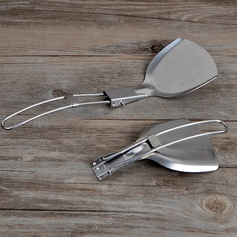 Уличные складные лопаты из нержавеющей стали кухонная утварь для пикника