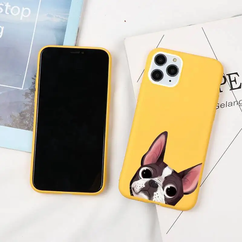 

Color Silicone Phone Case Phone Case For IPhone 6 6s 7 8 Plus X Xs Xr Xsmax 11 12 Pro Promax 12mini Candy Yellow Silicone Cover