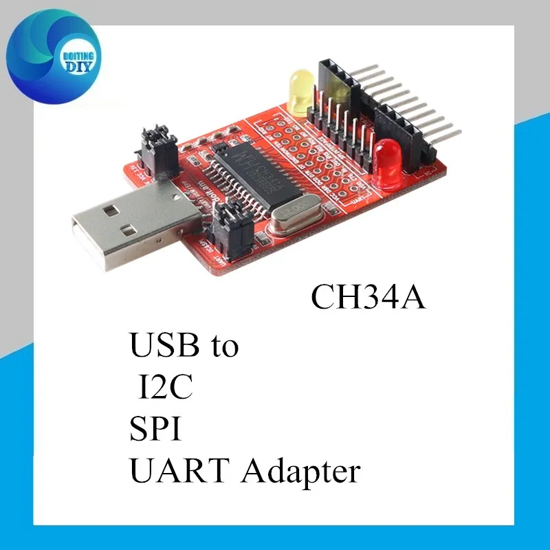 Многофункциональный usb адаптер все в одном CH34A для I2C/SPI/UART печать параллельного