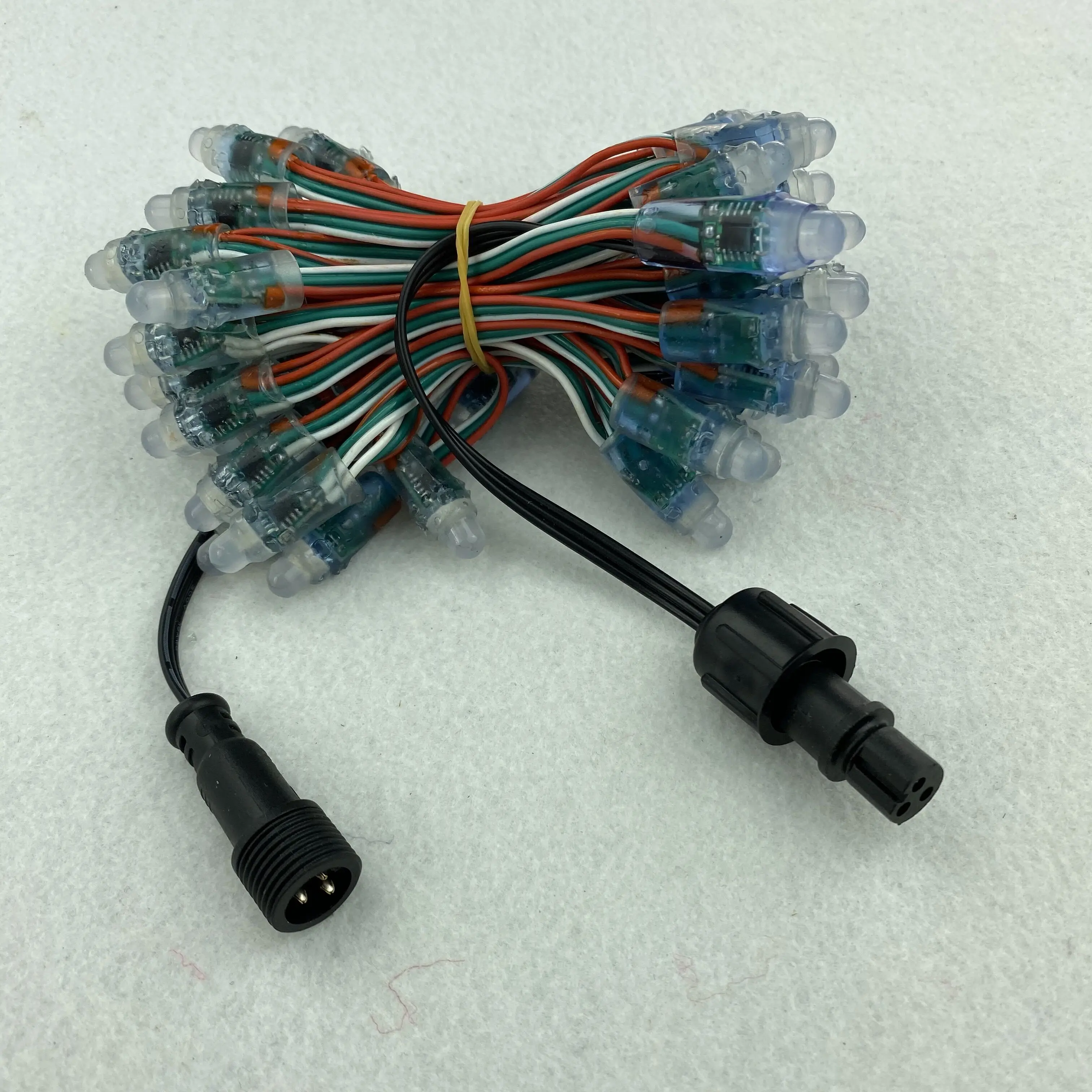 Акция! 50 узлов/WS2811 IC/DC5V/IP68/bullet/12 мм/умный пиксельный узел/3-дюймовый расстояние/24AWG