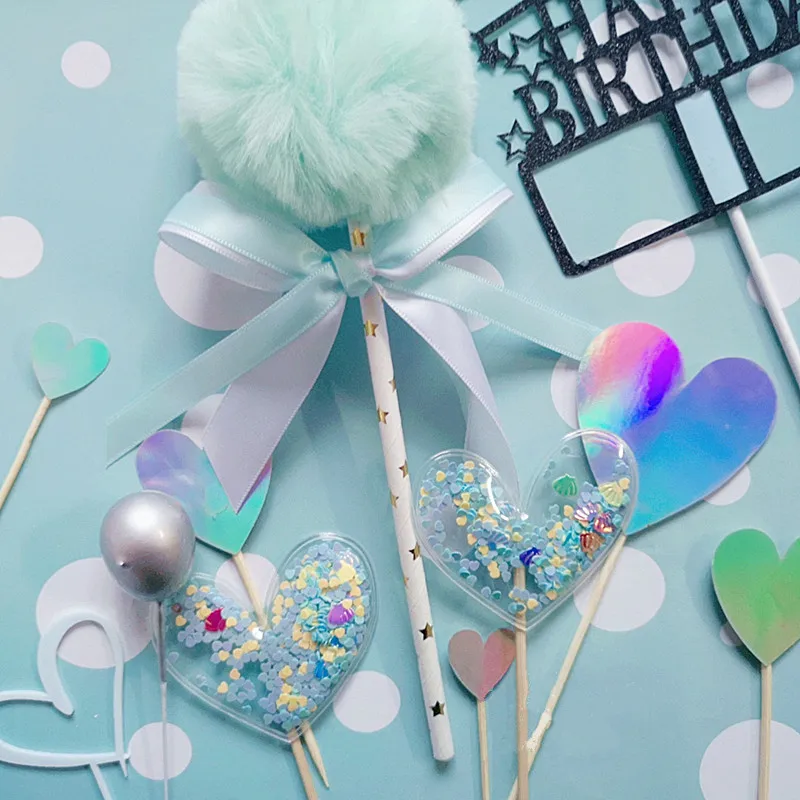 Украшение для торта украшение девочки день рождения десерт торт Топпер