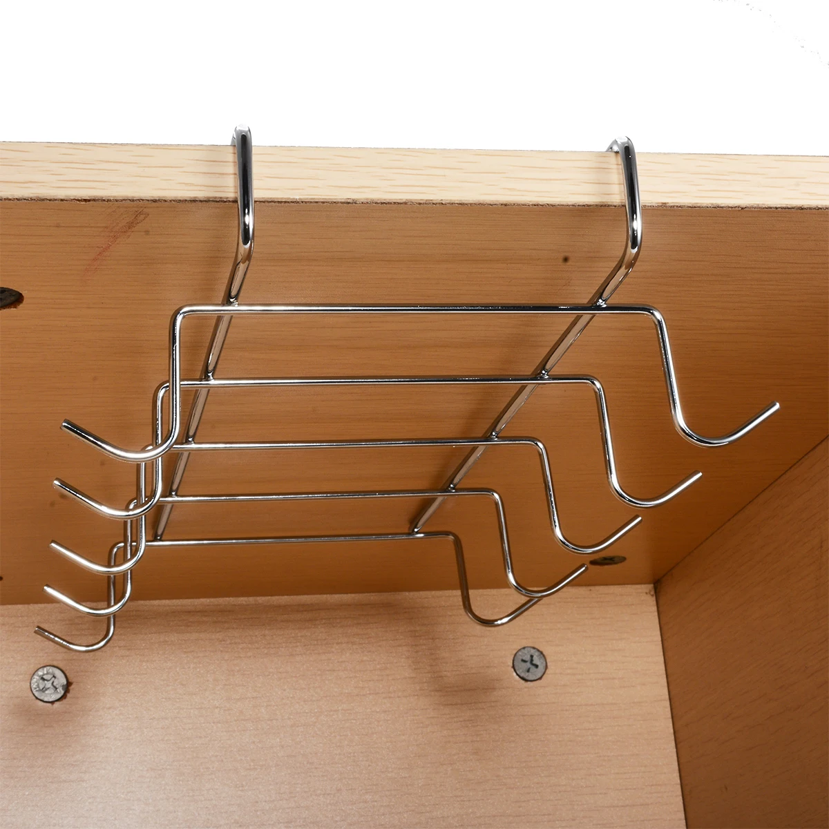 

1Pcs 10 Hooks Cup Hanging Bracket Holder Kitchen Storage Cup Hanging Hook Shelf Cabinet Hanger Bathroom Organizer Holder