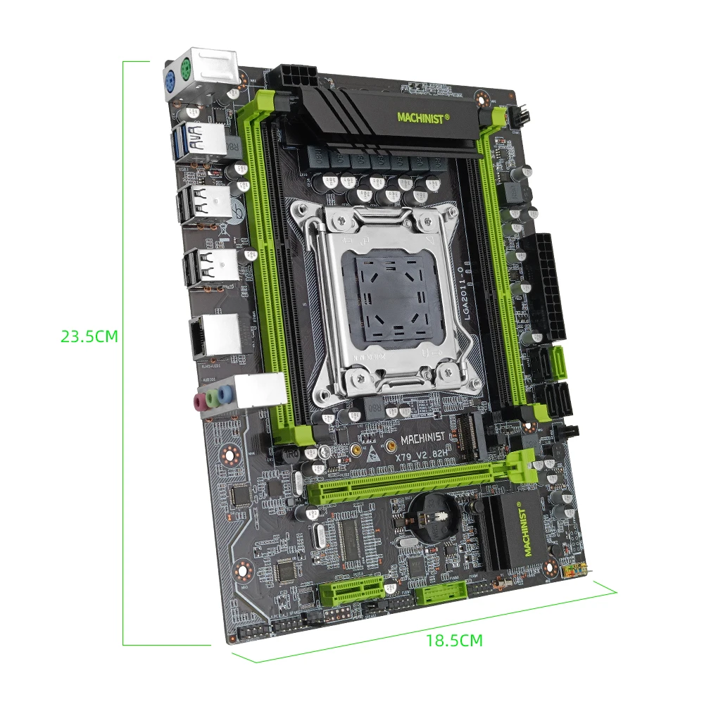 MACHINIST X79 материнская плата LGA2011 комплект с процессором Inte E5 2650 V2 16 Гб (4 * 4) DDR3 ECC ОЗУ