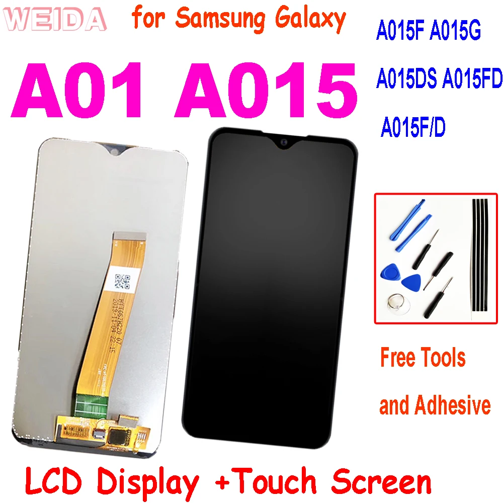 

5.7'' Display for Samsung Galaxy A01 A015 LCD Display Touch Screen Digitizer Assembly for Samsung A105F A015G A015DS A015FD LCD