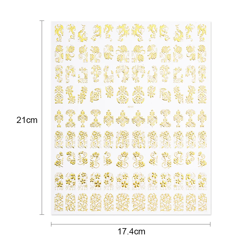 1 Pc Colorful Marple Leaf Black 3D Nail Sticker Stamping Series Art Transfer Stickers Decorations DIY Accessories | Красота и