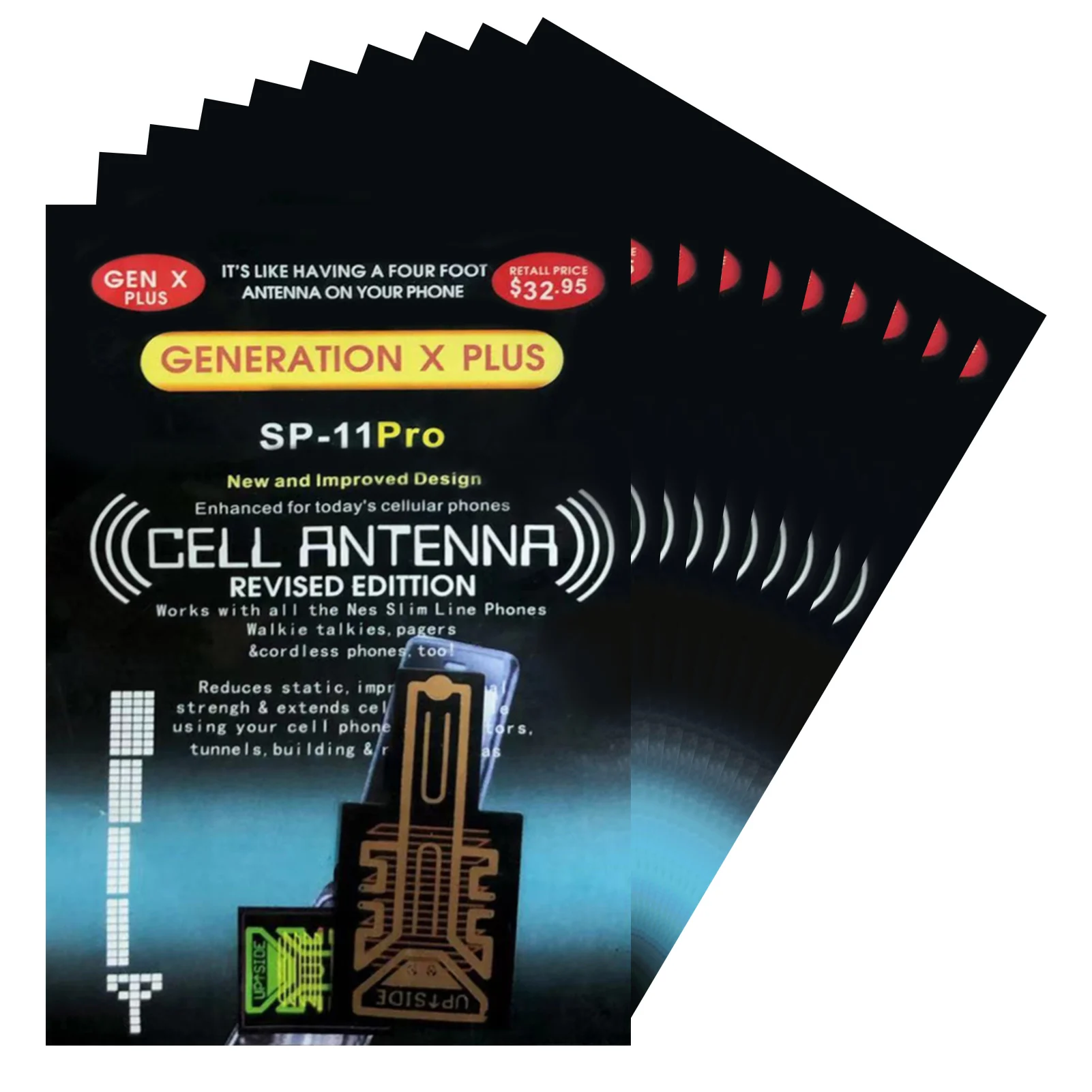 10 шт наклеек-усилитель сигнала Мобильный телефон усиление наклейки SP-11Pro