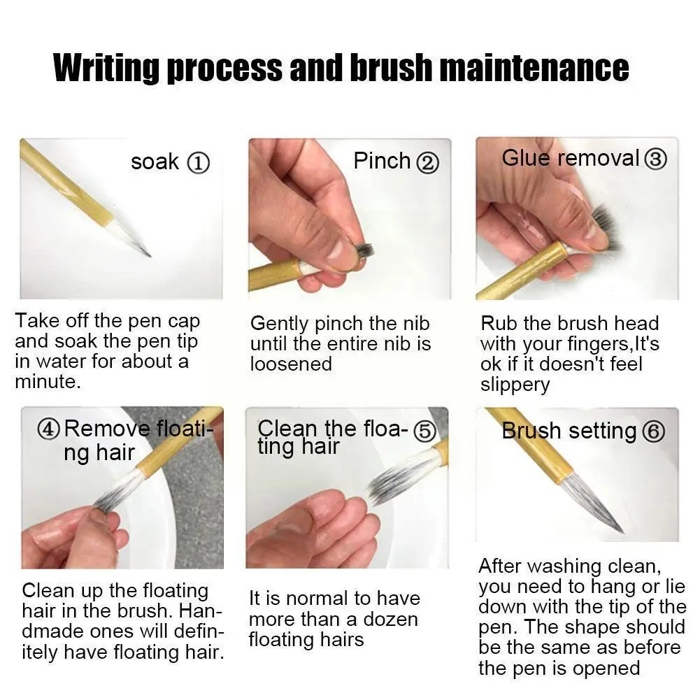 

Набор кистей для традиционной китайской каллиграфии, набор кистей из шерсти и волчьей шерсти для студентов, принадлежности для рисования, ...
