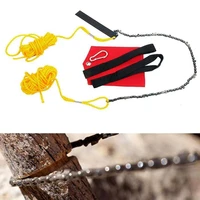 high reach tree limb manual rope chain saw kit tree branch cutter chain pocket chainsaw hand chainsaw rope with storage bag