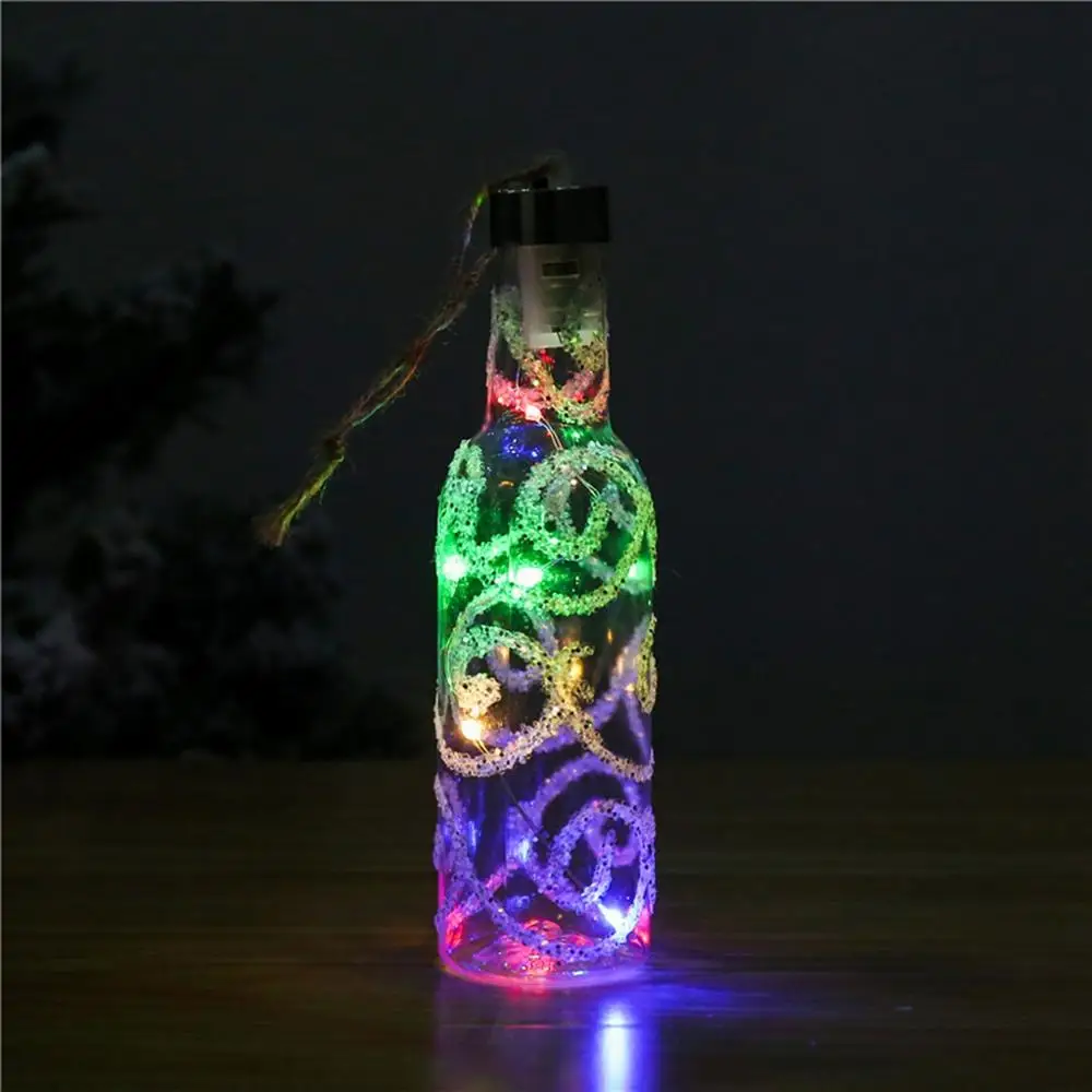 1 шт. светодиодсветильник подсветка бутылочка для желаний Рождественская елка
